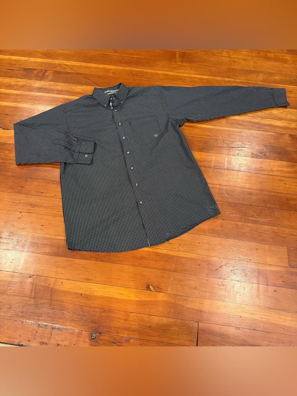 🤠 Ariat Pro Series Black Plaid Western Button Down Shirt - Men’s XLT